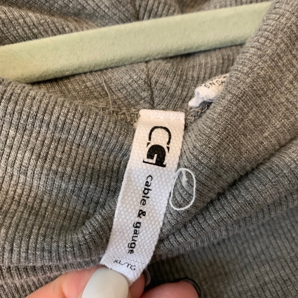 Gray Cowl Neck Sweater - Picture 5 of 5